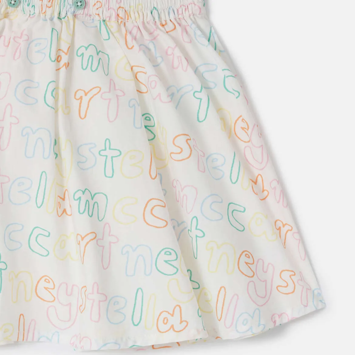 Brand Print Dress and Bloomers Set