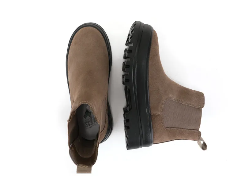 Combat Taupe Suede Chelsea Boots