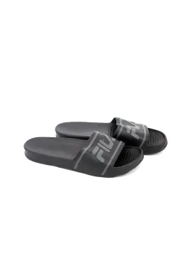 Men's Brand Logo Printed Slide,Black