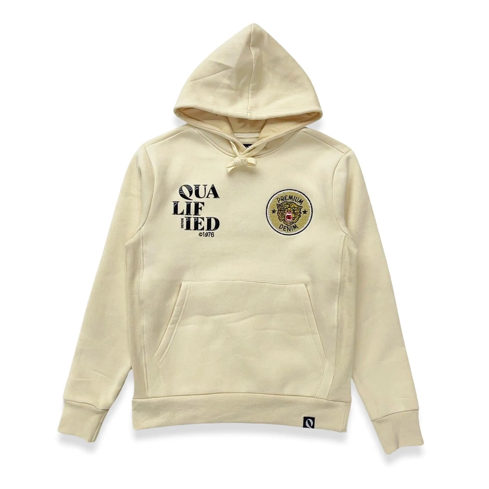 Qualified Brand PATCH Cream HOODIE